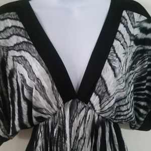 Deep Plunge A-line Dress/Cover-up